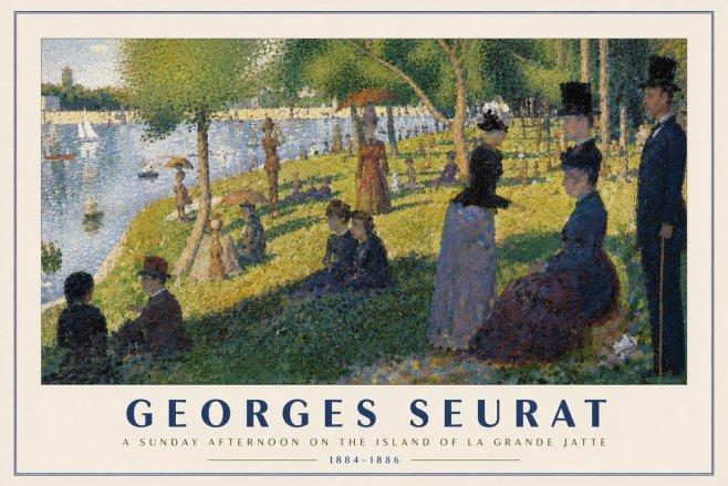Seurat A Sunday Afternoon on the Island of La Grande Jatte I No5 - Póster