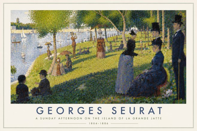 Seurat A Sunday Afternoon on the Island of La Grande Jatte I No6 - Póster
