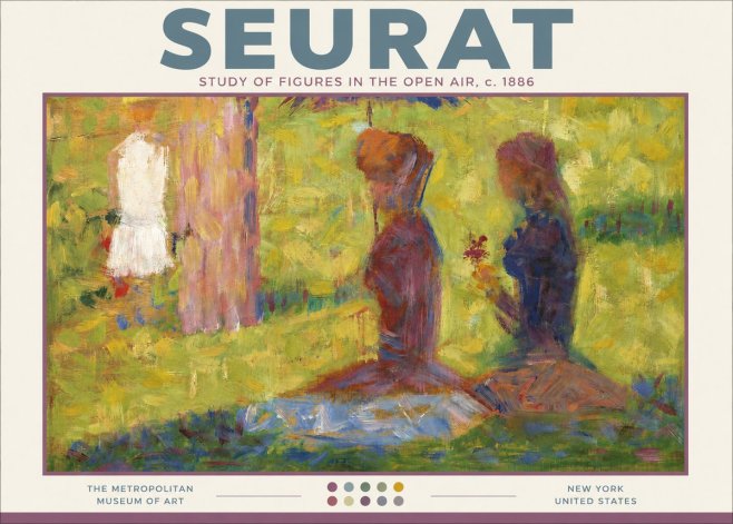 Seurat Study of Figures in the Open Air, C. 1886 No2 - Póster