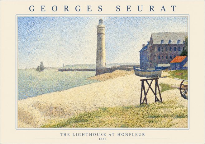 Seurat The Lighthouse at Honfleur No6 - Póster