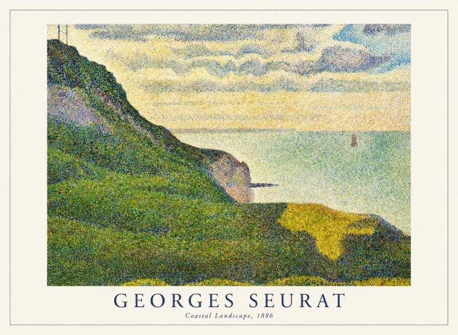 Seurat Coastal Landscape, 1886 No1 - Póster