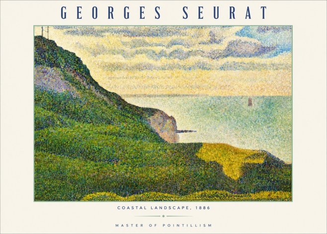 Seurat Coastal Landscape, 1886 No3 - Póster