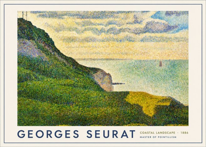 Seurat Coastal Landscape, 1886 No4 - Póster