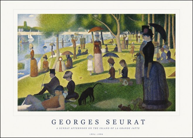 Seurat A Sunday Afternoon on the Island of La Grande Jatte III No1 - Póster