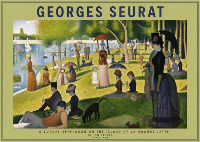 Seurat A Sunday Afternoon on the Island of La Grande Jatte III No5 - Póster
