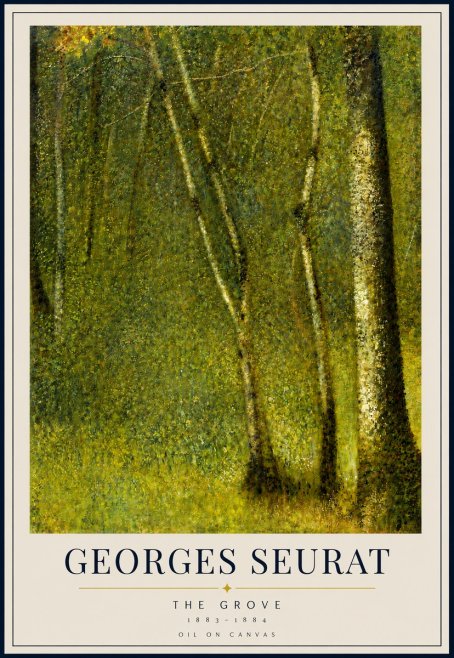 Seurat The Grove No3 - Póster
