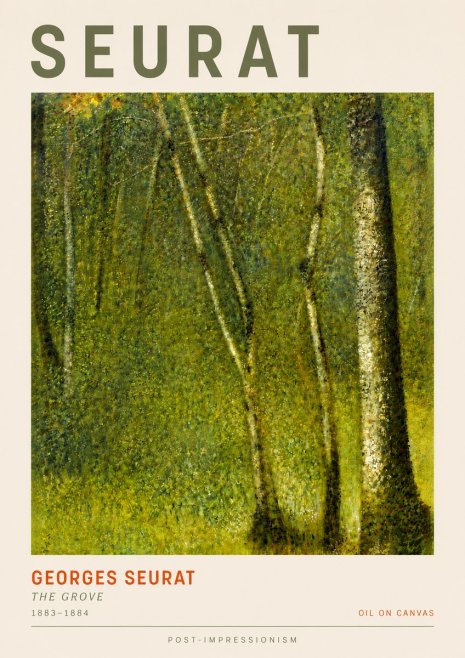 Seurat The Grove No5 - Póster