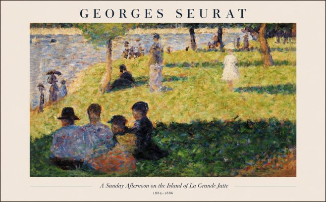 Seurat A Sunday Afternoon on the Island of La Grande Jatte IV No1 - Póster