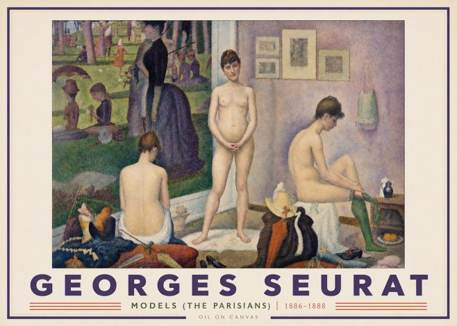 Seurat Models (the Parisians) No2 - Póster