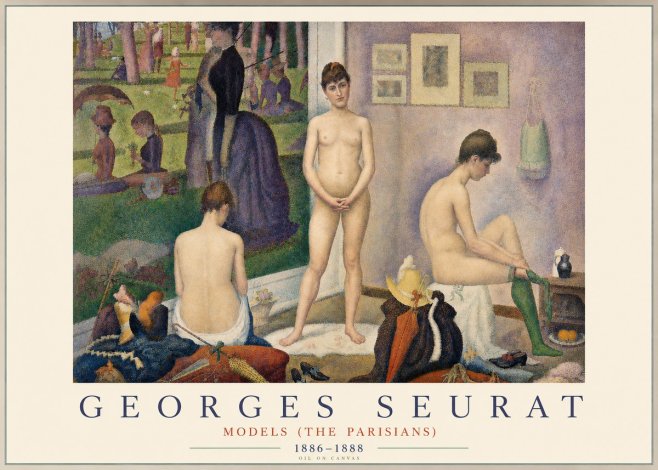 Seurat Models (the Parisians) No3 - Póster