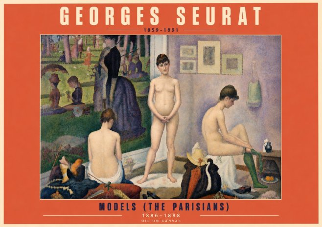 Seurat Models (the Parisians) No5 - Póster