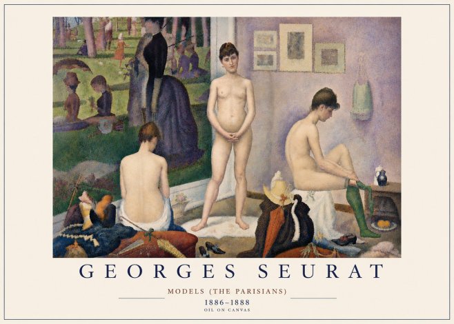 Seurat Models (the Parisians) No6 - Póster