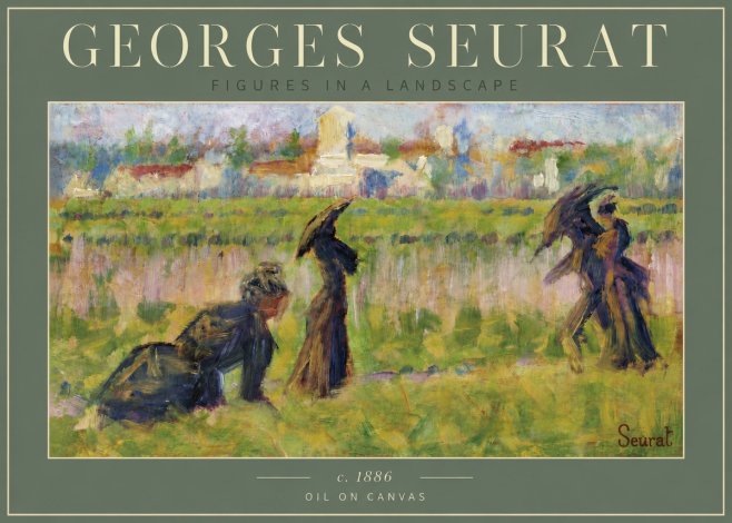 Seurat Figures in a Landscape No6 - Póster