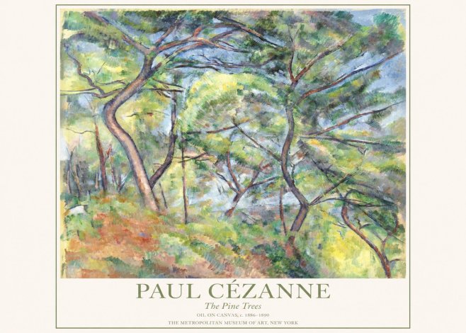 Paul Cézanne The Pine Trees No1 - Póster