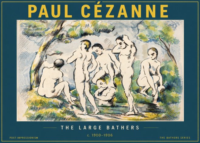 Paul Cézanne The Large Bathers I No4 - Póster