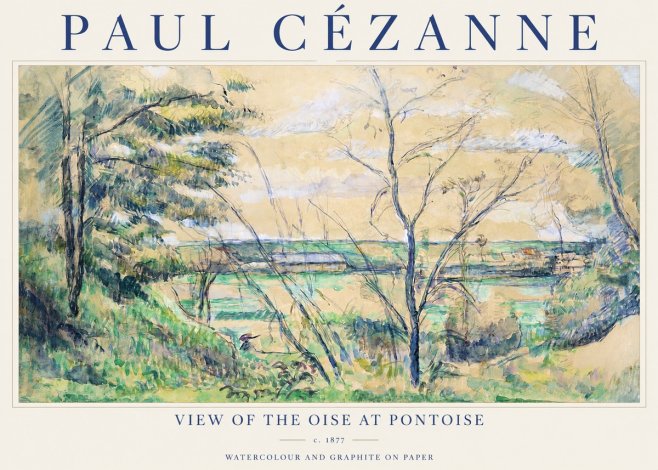 Paul Cézanne View of the Oise at Pontoise I No1 - Póster