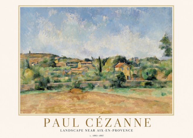 Paul Cézanne Landscape Near Aix-en-provence I No1 - Póster