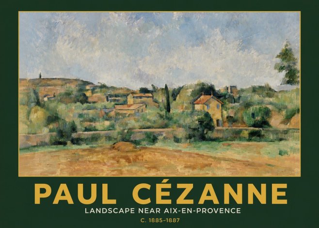 Paul Cézanne Landscape Near Aix-en-provence I No3 - Póster