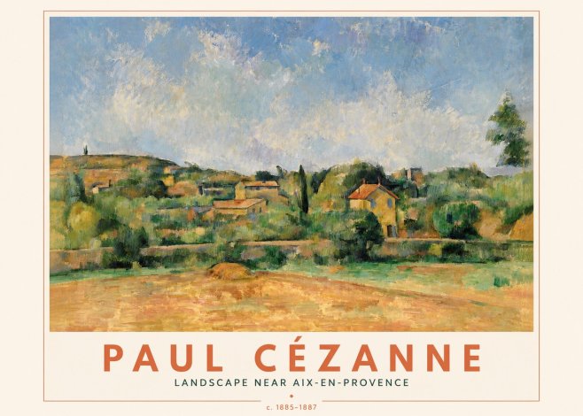 Paul Cézanne Landscape Near Aix-en-provence I No4 - Póster