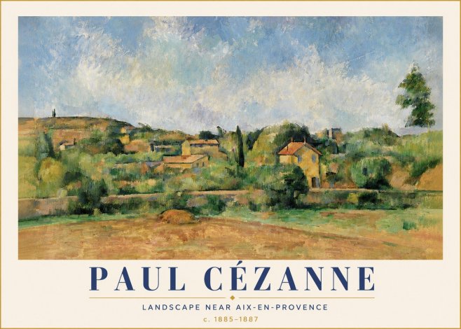 Paul Cézanne Landscape Near Aix-en-provence I No5 - Póster