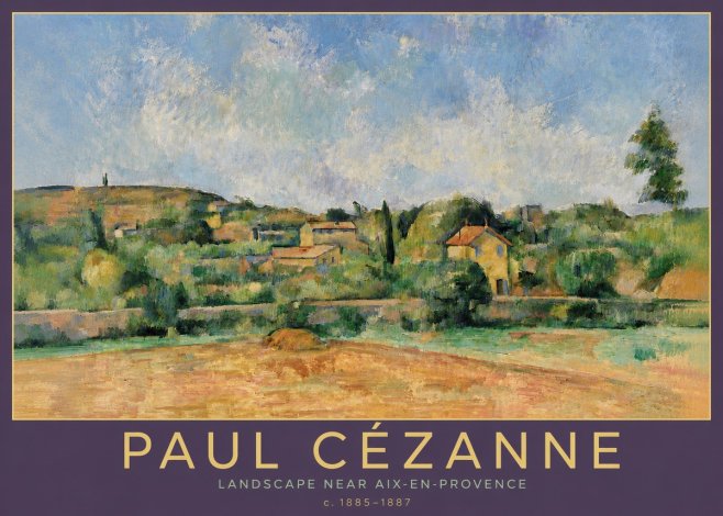 Paul Cézanne Landscape Near Aix-en-provence I No6 - Póster