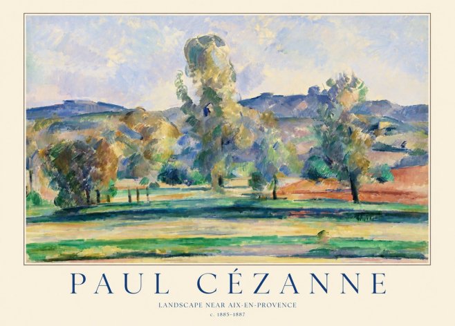 Paul Cézanne Landscape Near Aix-en-provence II No1 - Póster