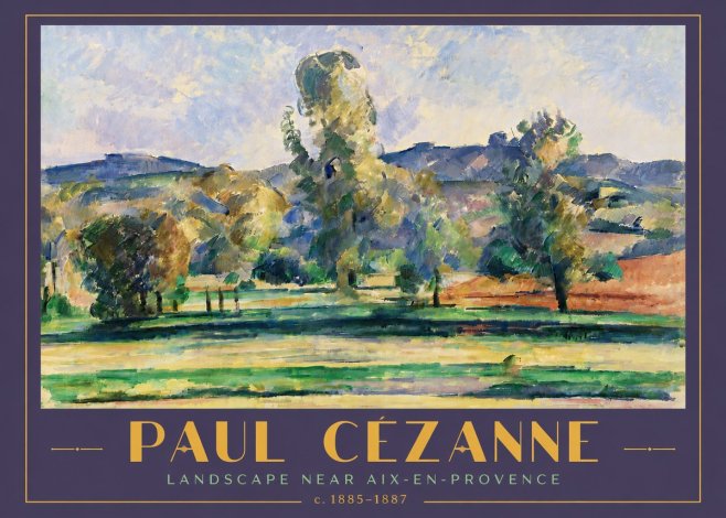 Paul Cézanne Landscape Near Aix-en-provence II No5 - Póster
