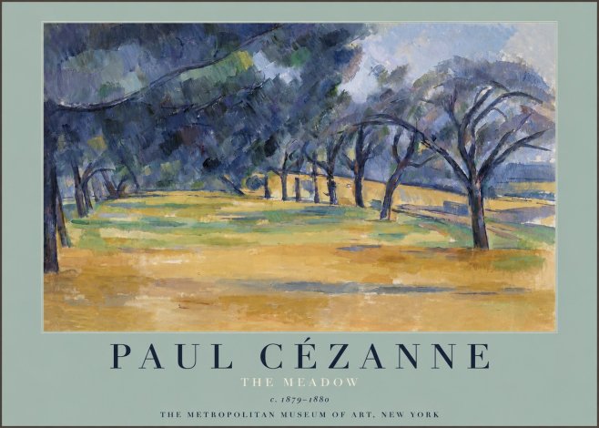 Paul Cézanne The Meadow No3 - Póster