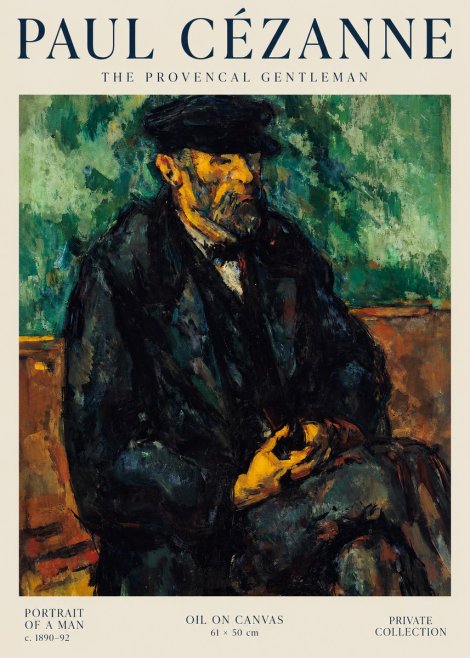 Paul Cézanne Portrait of a Man I No1 - Póster