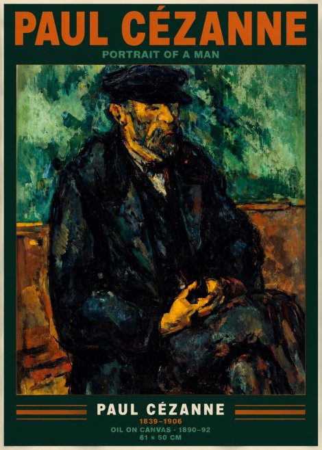 Paul Cézanne Portrait of a Man I No2 - Póster