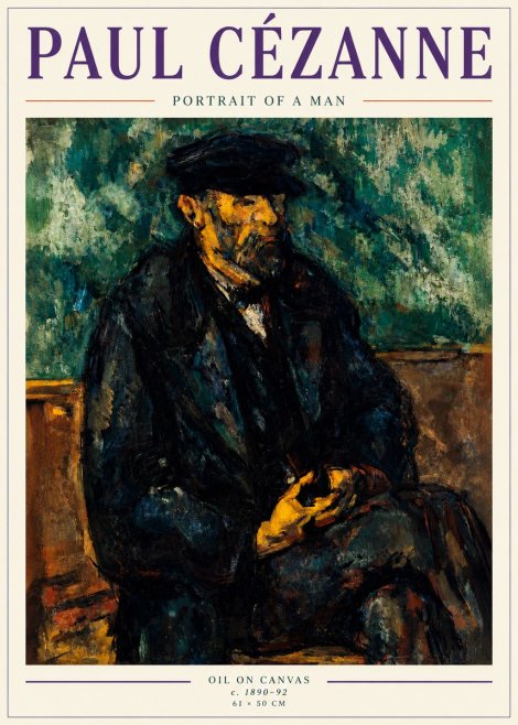 Paul Cézanne Portrait of a Man I No3 - Póster