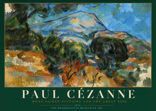 Paul Cézanne Mont Sainte-victoire and the Great Pine No3 - Póster