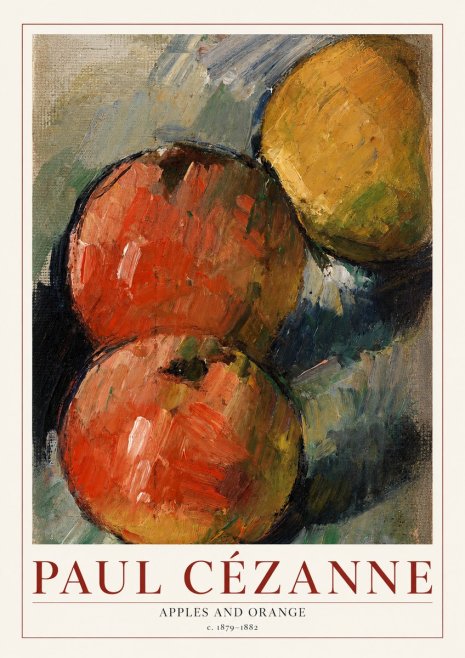 Paul Cézanne Apples and Orange No1 - Póster