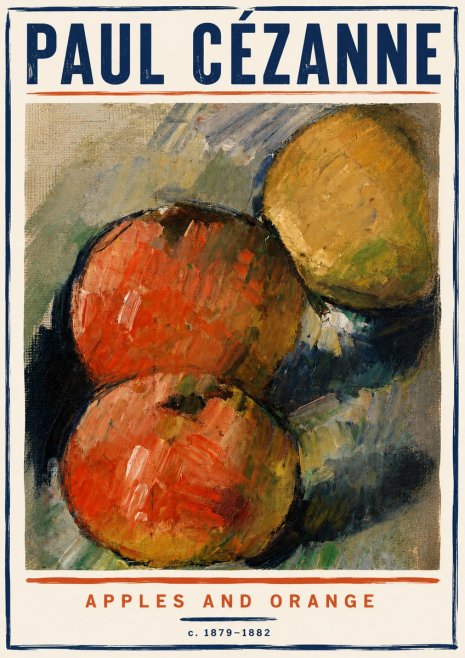 Paul Cézanne Apples and Orange No6 - Póster