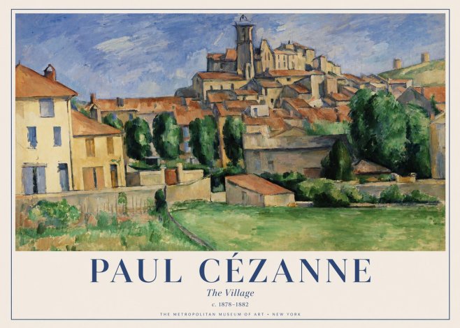 Paul Cézanne The Village I No1 - Póster