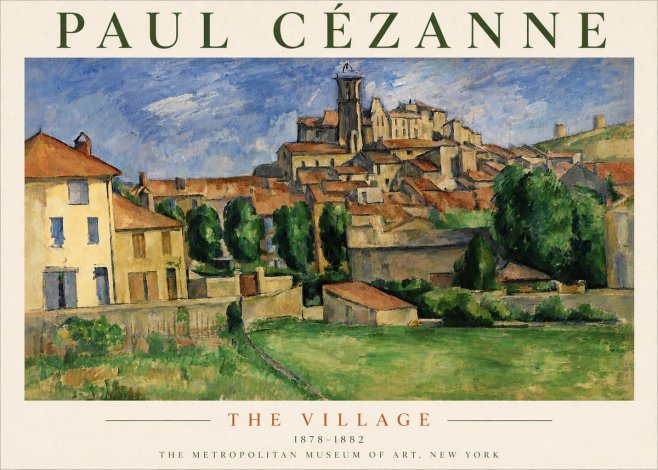 Paul Cézanne The Village I No4 - Póster