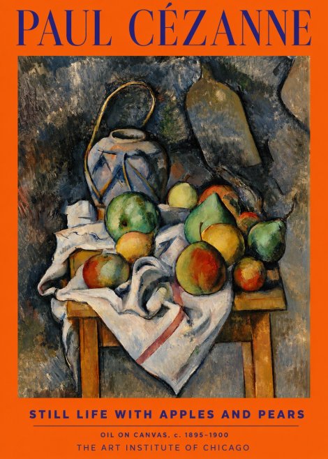 Paul Cézanne Still Life with Apples and Pears No2 - Póster
