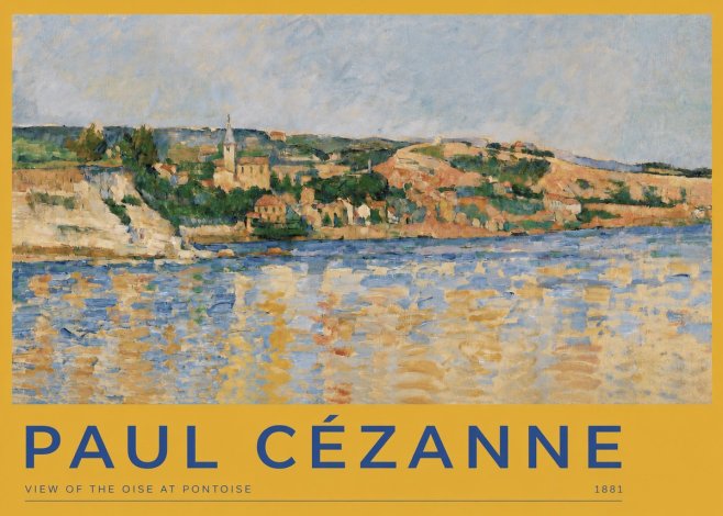 Paul Cézanne View of the Oise at Pontoise II No2 - Póster