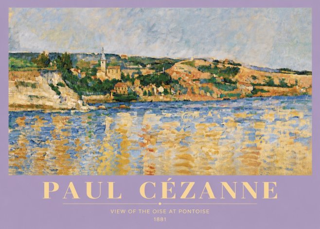 Paul Cézanne View of the Oise at Pontoise II No5 - Póster