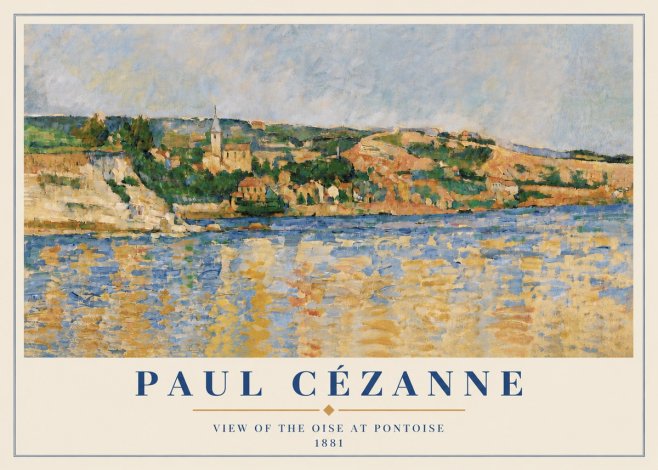 Paul Cézanne View of the Oise at Pontoise II No6 - Póster