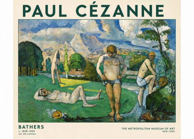 Paul Cézanne Bathers II No4 - Póster