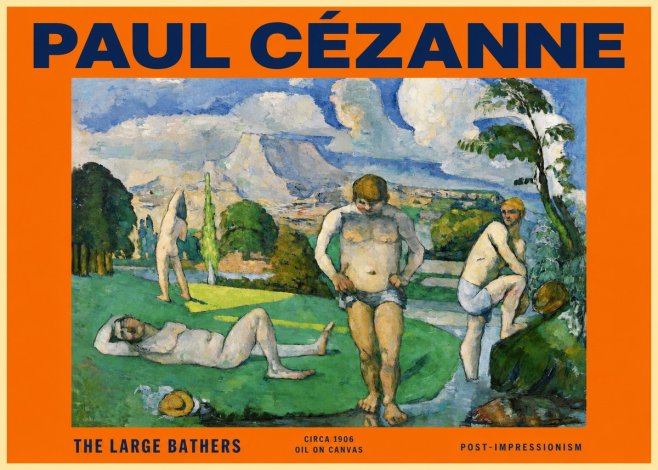 Paul Cézanne Bathers II No6 - Póster