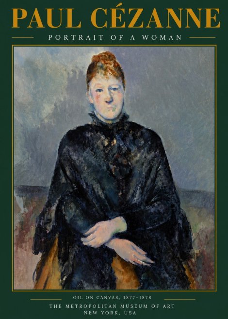 Paul Cézanne Portrait of a Woman I No5 - Póster