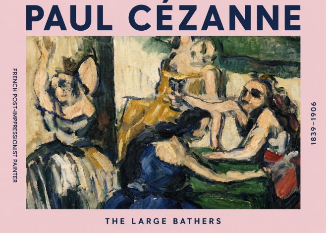 Paul Cézanne The Large Bathers II No4 - Póster