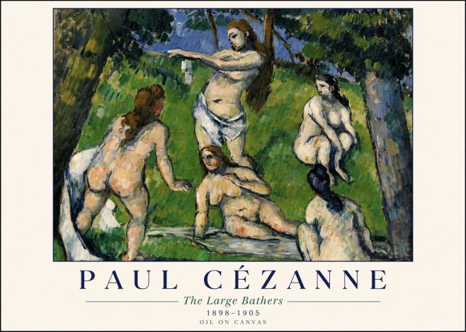 Paul Cézanne The Large Bathers III No4 - Póster