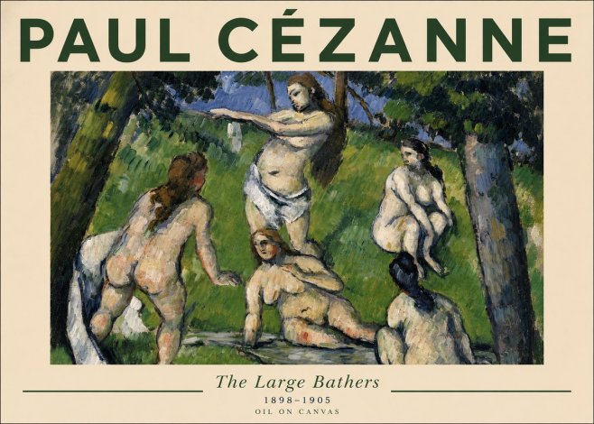 Paul Cézanne The Large Bathers III No5 - Póster