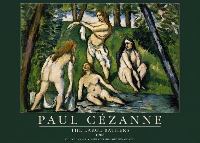 Paul Cézanne The Large Bathers IV No4 - Póster