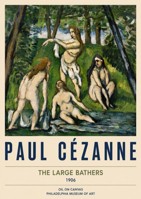 Paul Cézanne The Large Bathers IV No5 - Póster