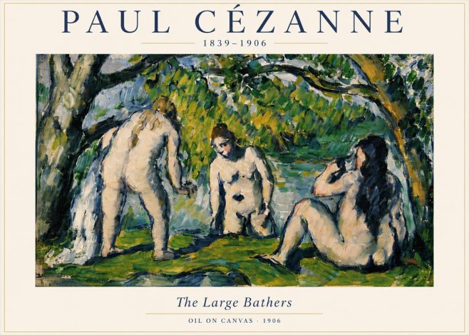 Paul Cézanne The Large Bathers V No3 - Póster