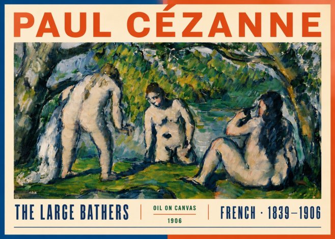 Paul Cézanne The Large Bathers V No6 - Póster